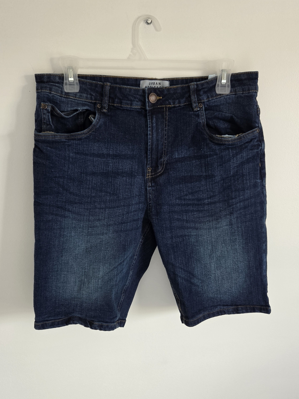 Urban Heritage Men’s Dark Indigo Denim Shorts